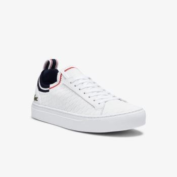 Lacoste La Piquée Textile Sneakers - Tenisky Pánské Bílé / Béžový | CZ-eYEft4